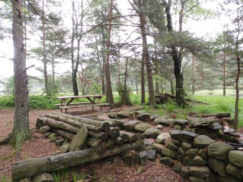 Grillplats vid Kåsjön