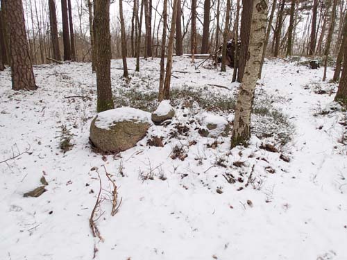 Ett av de mer tydliga odlingsrösena i området. Foto: Per Hallén 2013.