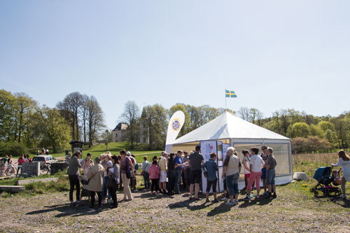 Markvisning av HSB:s del av marken vid f.d. TV huset. Foto: Per Hallén 2014.