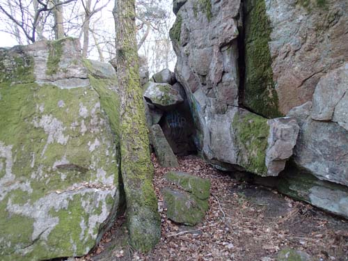 Ingång till grottan.