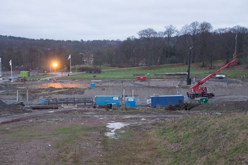 Här ligger armeringsjärn till NCC:s hus redo. Foto: Per Hallén 2014