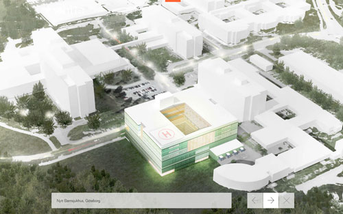 Samma anläggning från luften. Bild: White / Västfastigheter