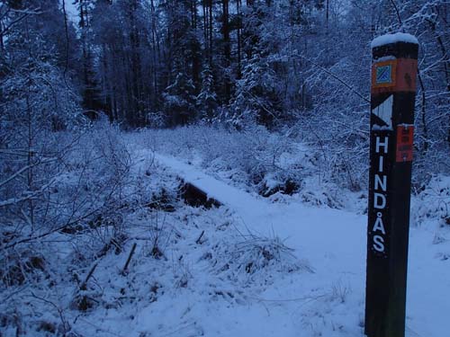 Vildmarksleden mot Hindås. Foto: Per Hallén 2014