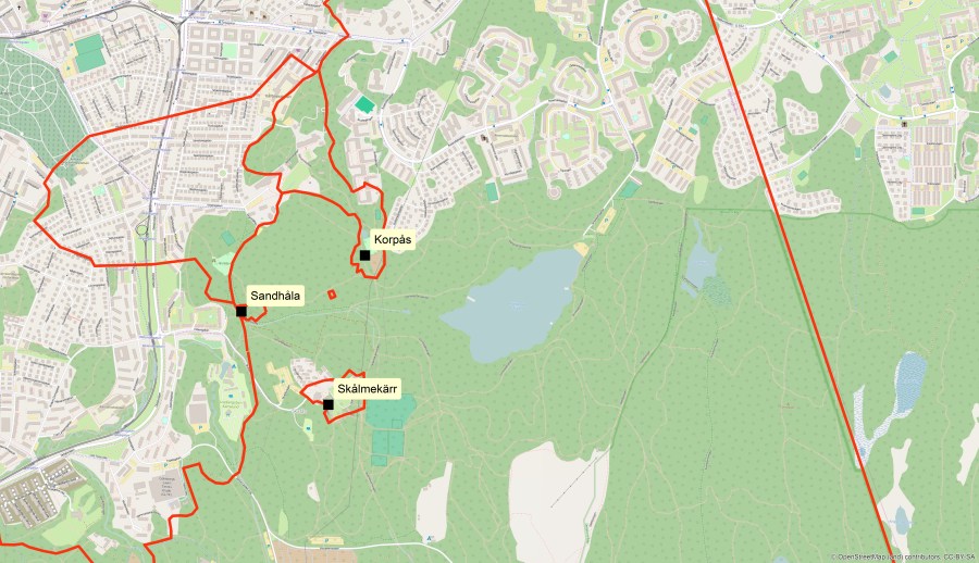 Kålltorps intagor på utmarken fram till 1843.