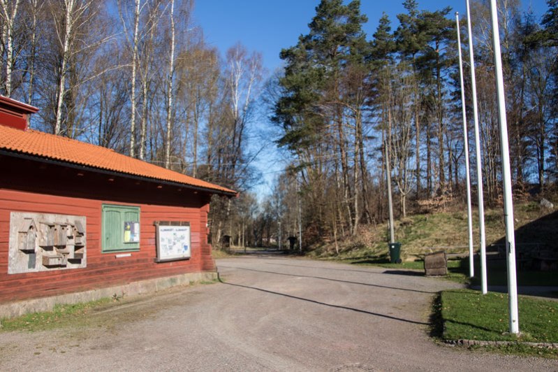 Infarten till Sjölyckan där tidigare torpet Sjöbo låg. Foto: Per Hallén 2016