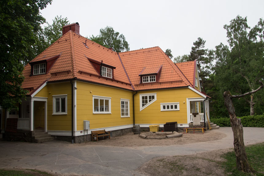 Bostad för överläkaren, Gula villan. Foto: Per Hallén 2016.