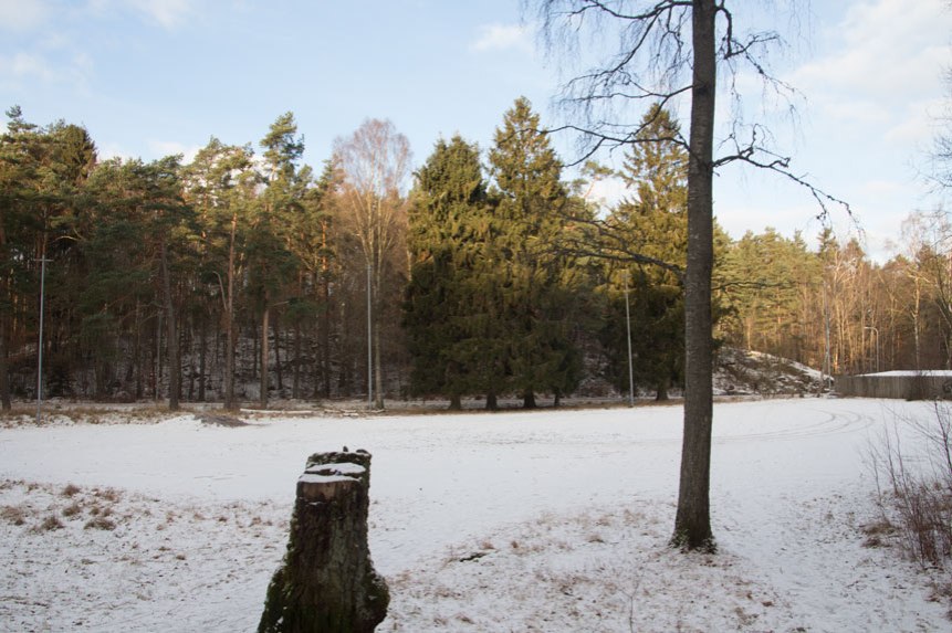 Grusplanen vid Härlanda tjärn skall enligt planen bebyggas med en skola.